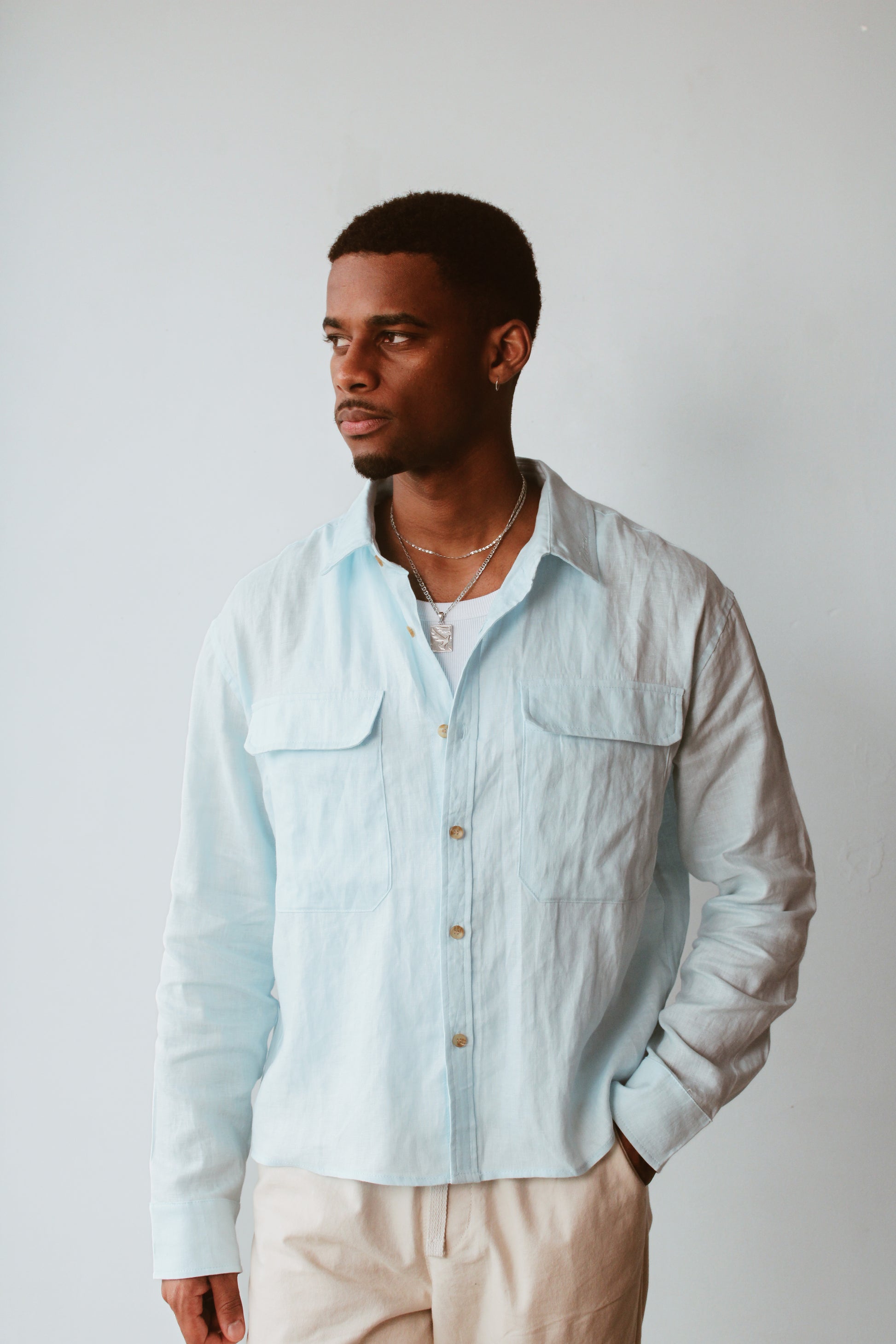 Linen Button Up Shirt