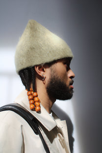 Brushed Mohair Beanie